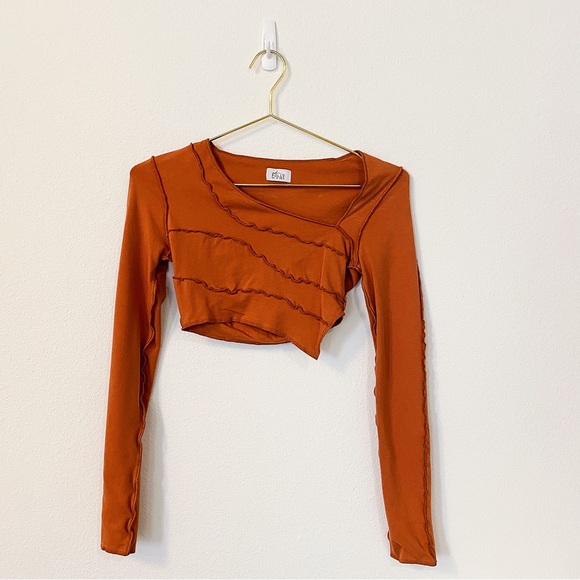 Oh Polly Tops Oh Polly Long Sleeve Crop Top Poshmark